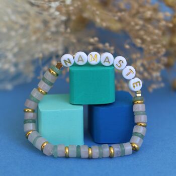 Perles lettres "Namasté" pour bracelet à personnaliser (250096) 2