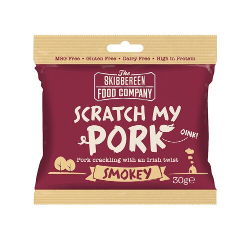 Scratch My Pork - Pork Crackling / Smokey Flavour (24 x 30g)