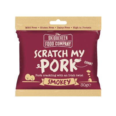 Scratch My Pork - Croccante di maiale / Sapore affumicato (24 x 30 g)