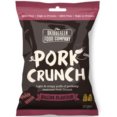 Pork Crunch – Soufflés de Porc Assaisonnés / Saveur Bacon (20 x 30g)