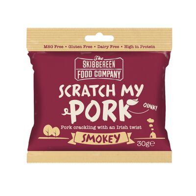 Scratch My Pork - Pork Crackling / Smokey Flavour (24 x 30g)