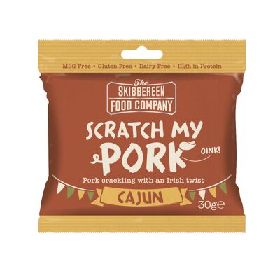 Scratch My Pork - Pork Crackling / Cajun  Flavour (24 x 30g)