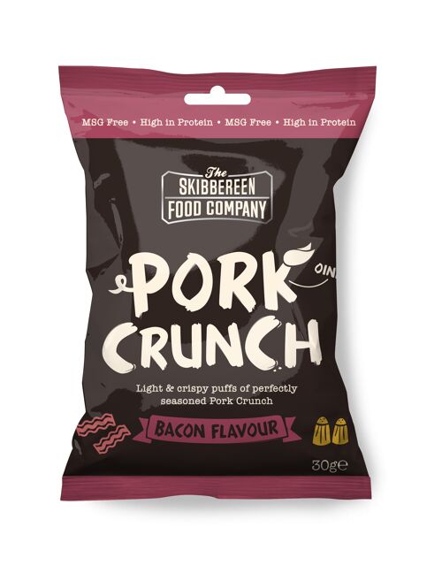 Pork Crunch – Seasoned Pork Puffs / Bacon Flavour (20 x 30g)