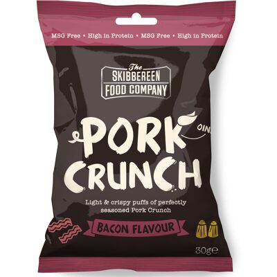 Pork Crunch – Soufflés de Porc Assaisonnés / Saveur Bacon (20 x 30g)