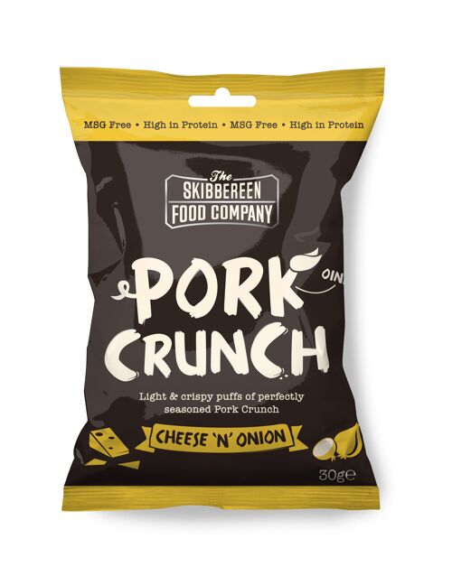 Pork Crunch – Seasoned Pork Puffs / Cheese & Onion (20x30g)