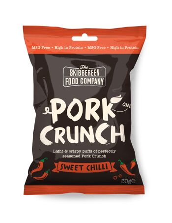 Pork Crunch – Soufflés de Porc Assaisonnés / Piment Doux (20 x 30g) 1