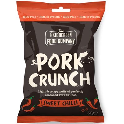 Pork Crunch – Soufflés de Porc Assaisonnés / Piment Doux (20 x 30g)