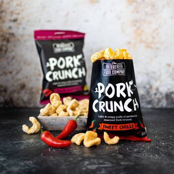 Pork Crunch – Soufflés de Porc Assaisonnés / Piment Doux (20 x 30g) 2