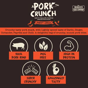 Pork Crunch – Soufflés de Porc Assaisonnés / Piment Doux (20 x 30g) 4