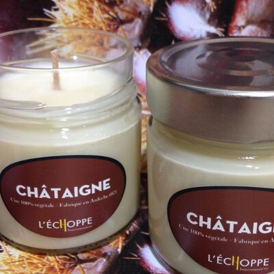 SCENTED CANDLE 100% VEGETABLE SOYA WAX 180 G CHESTNUT