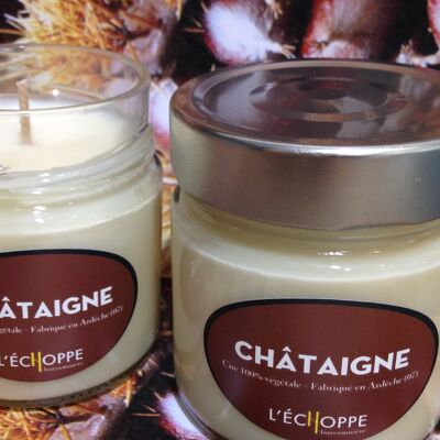 SCENTED CANDLE 100% VEGETABLE SOYA WAX 180 G CHESTNUT