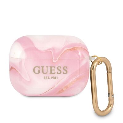 Protection Guess New Marble pour Airpods Pro - Rose