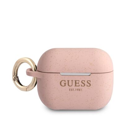 Protection Guess Cover Ring pour Airpods Pro - Rose