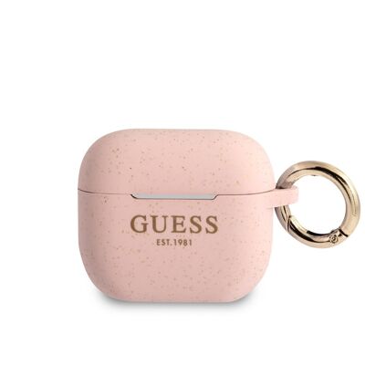 Protection Guess Cover Ring pour Airpods 3 - Rose