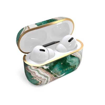 Protection Ideal of Sweden Golden Jade Marble pour Airpods Pro - Or/Emeraude