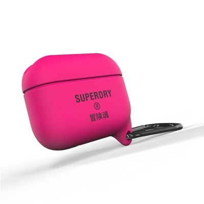 Protection en silicone Superdry pour Airpods Pro - Rose