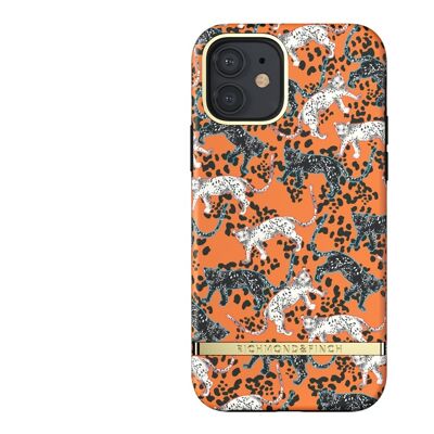 Coque Richmond&Finch Orange Leopard pour iPhone 12 et iPhone 12 Pro