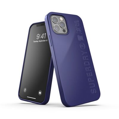 Coque Superdry Snap Case Compostable pour iPhone 12 et iPhone 12 Pro - Bleue