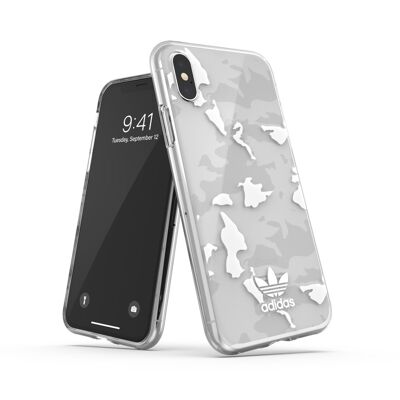 Coque Adidas Originals Camo Trefoil pour iPhone X et iPhone XS - Blanche