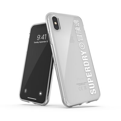 Coque Superdry Snap Case Clear pour iPhone X et iPhone XS - Transparente