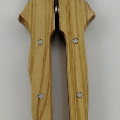 Rebanador de 19 cm en madera de olivo