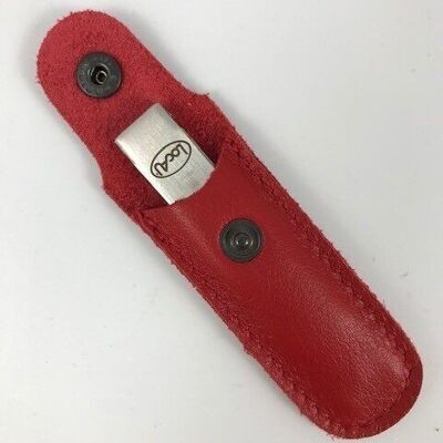 Nail clipper leather case - Red