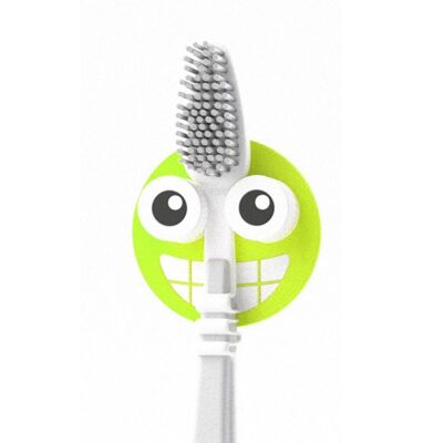 Toothbrush holder, Emoji, green