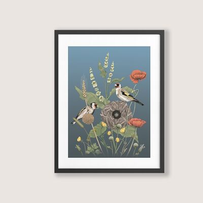 Meadow Chorus-framed art print-18x24