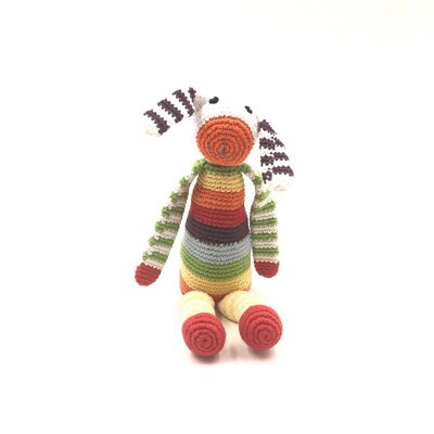 Sonaglio coniglietto giocattolo per bambini - arcobaleno