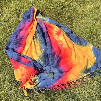 Batik Sarong, 180x120cm, Bleu, Rouge & Jaune 5