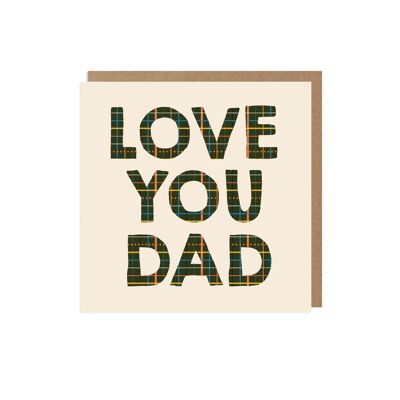Tarjeta del día del padre de Love You Dad