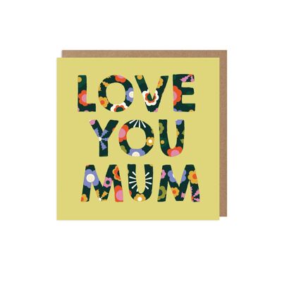 Te amo mamá tarjeta del día de la madre