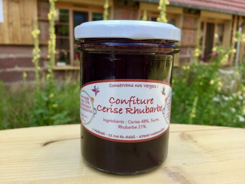 Confiture Cerise Rhubarbe