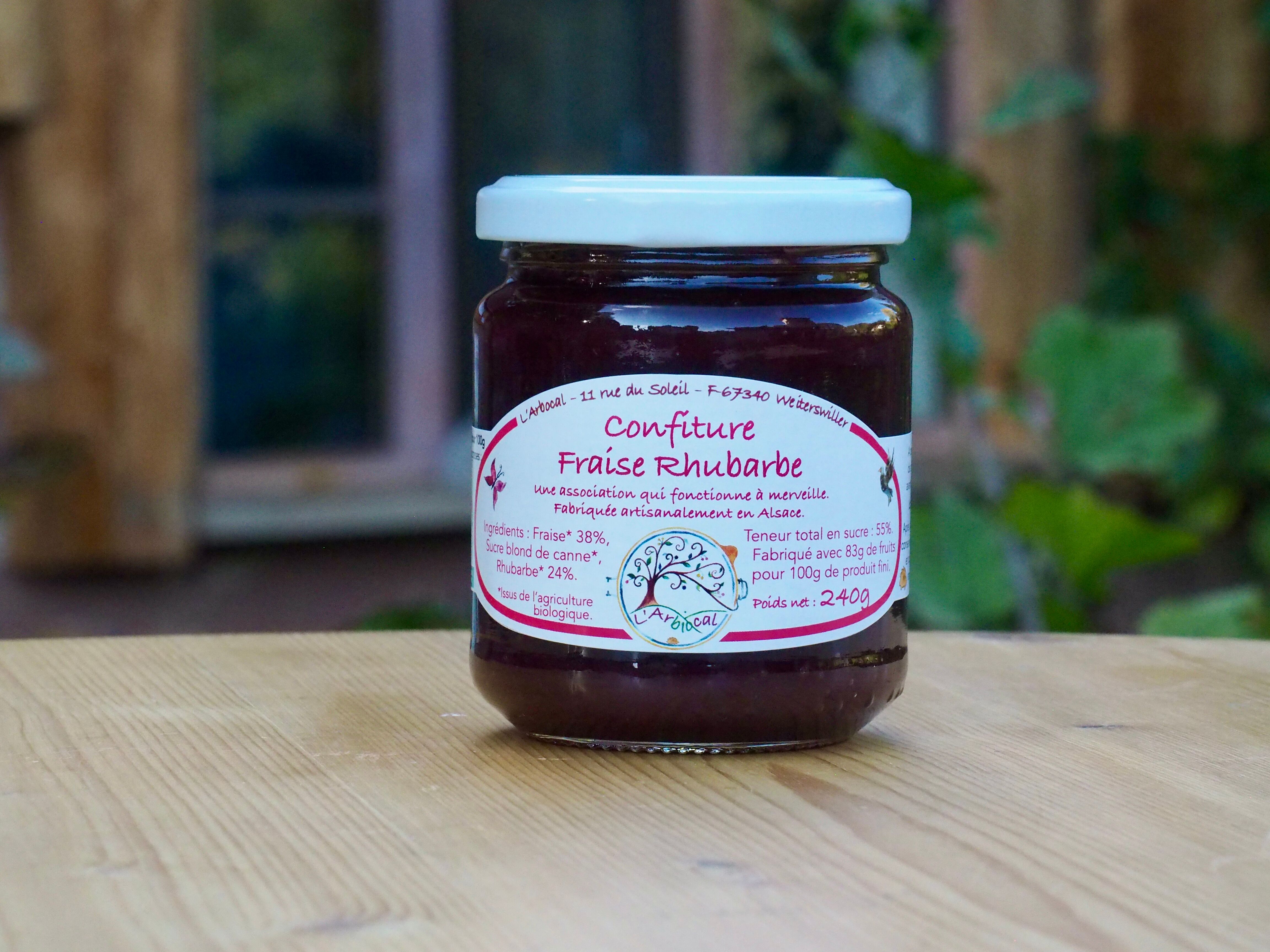 Organic Strawberry Rhubarb Jam