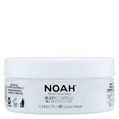 NOAH – 5.11 Manteca Capilar Nutritiva con Aceite de Algodón