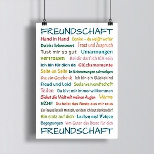 POSTKARTE - Freundschaft