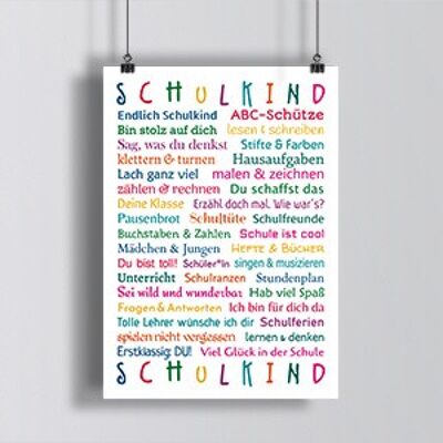 POSTKARTE - Schulkind