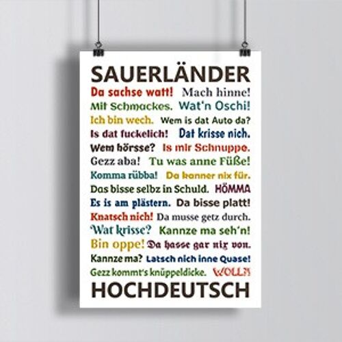 POSTKARTE - Sauerländer Hochdeutsch