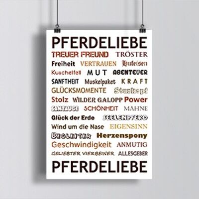 POSTKARTE - Pferdeliebe