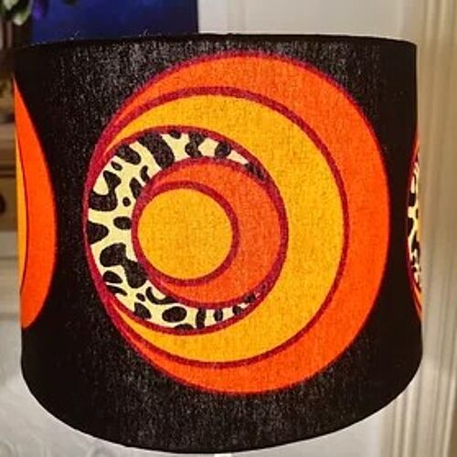 Wax print lamp shade