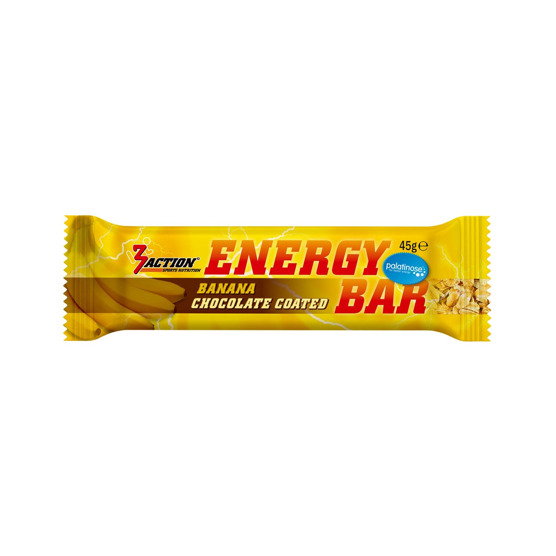3ACTION ENERGY BAR BANANA 45G - DISPLAY 20 PCS.