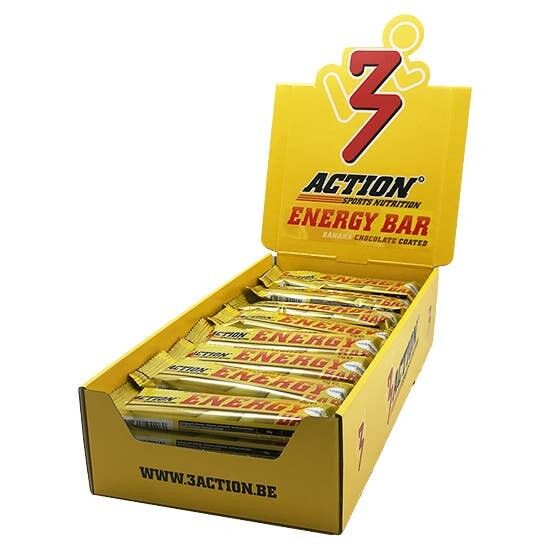 3ACTION ENERGY BAR BANANA 45G - DISPLAY 40 PCS.
