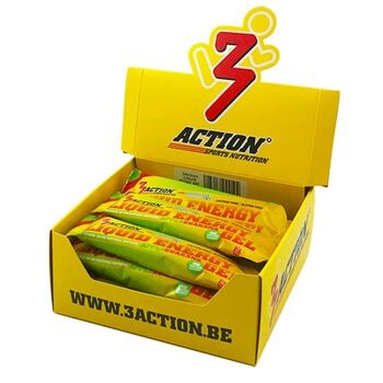 3ACTION GEL ÉNERGÉTIQUE LIQUIDE POMME 55ML - PRÉSENTOIR 15 PCS. 3