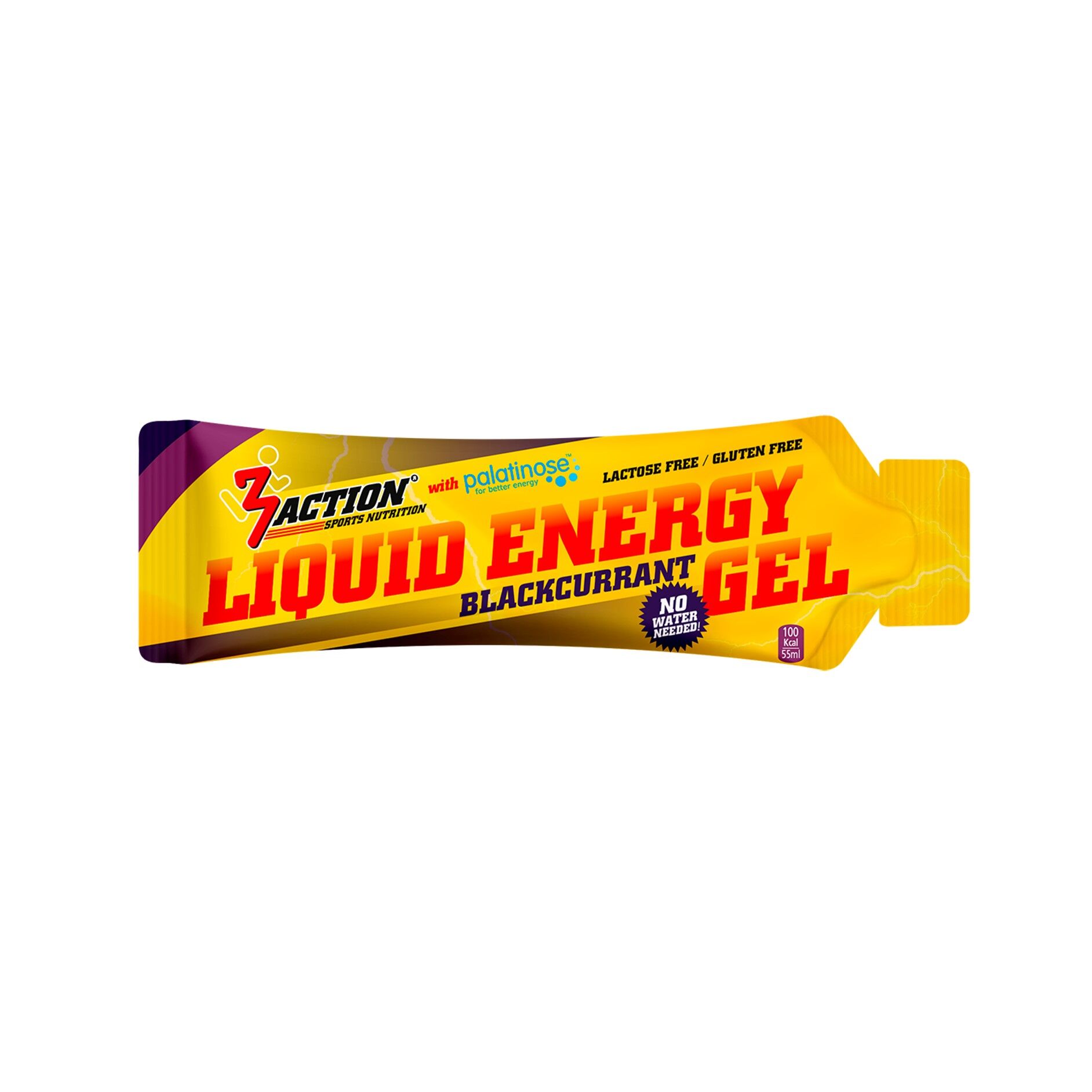 3ACTION LIQUID ENERGY GEL BLACKCURRANT 55ML - DISPLAY 15 PCS.