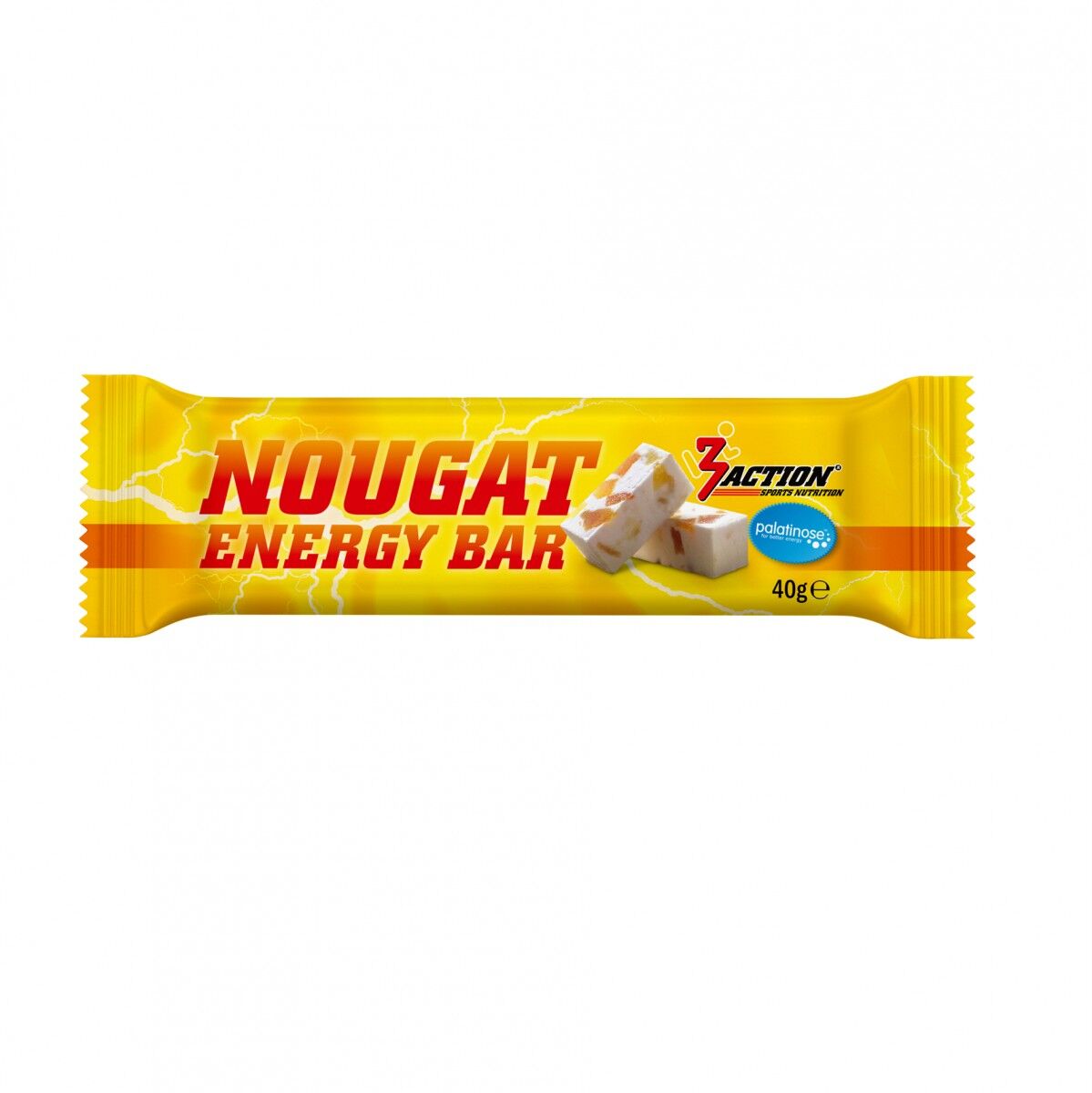 3ACTION NOUGAT ENERGY BAR 40G - DISPLAY 40 PCS.