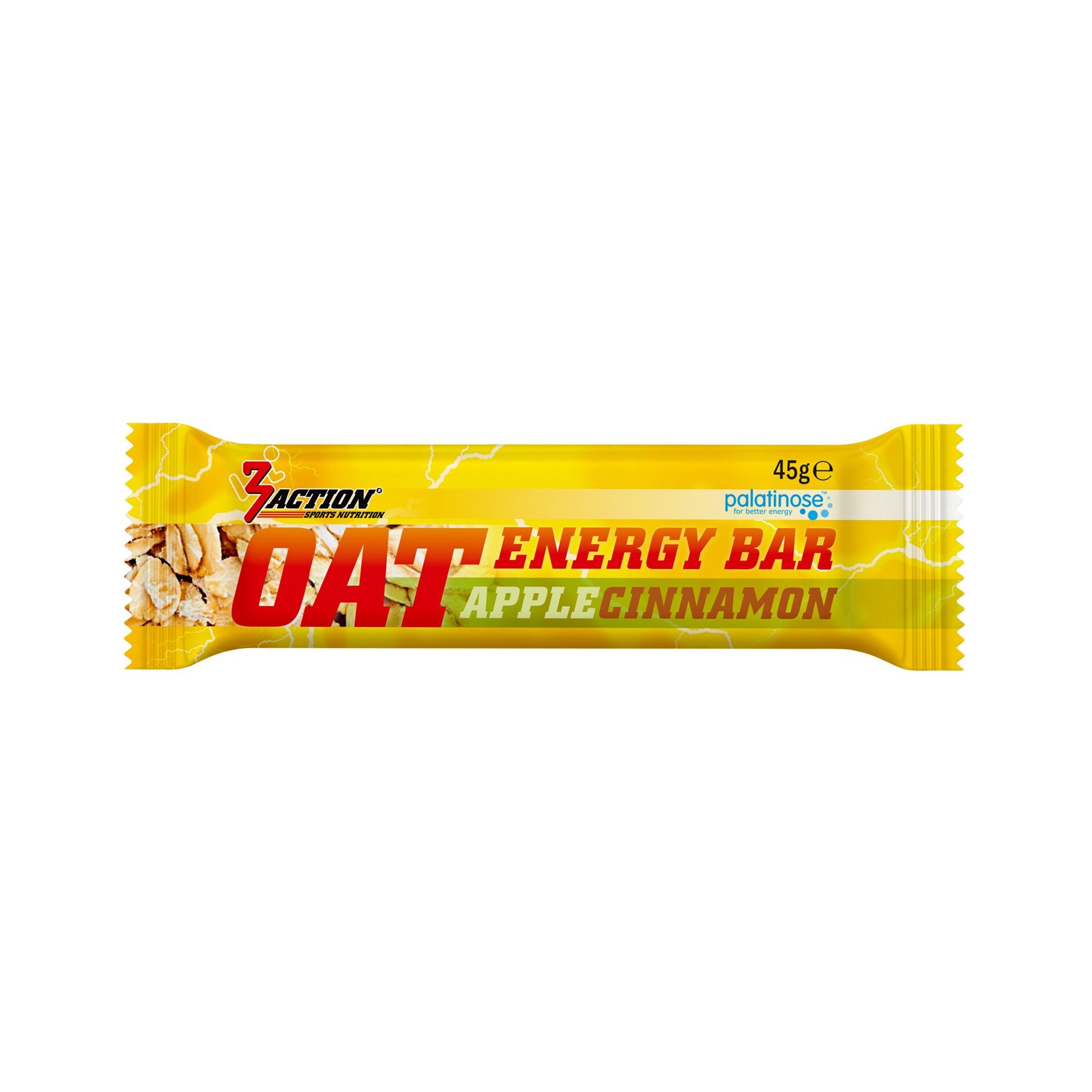 3ACTION OAT ENERGY BAR APPLE CINN. 45G - DISPLAY 20PCS.