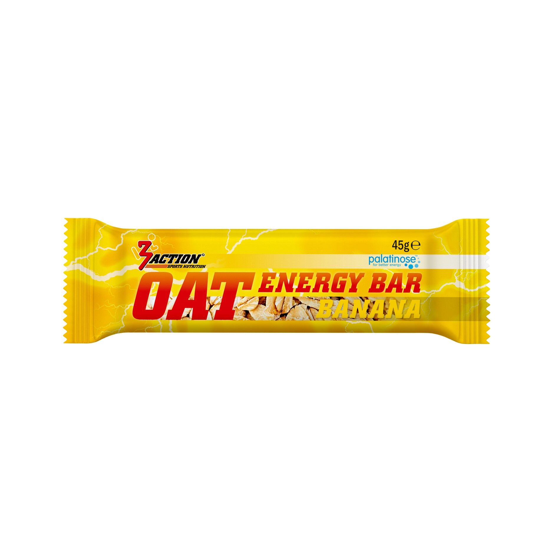 3ACTION OAT ENERGY BAR BANANA 45G - DISPLAY 40PCS.