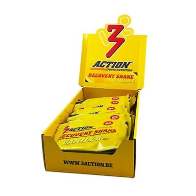 3ACTION RECOVERY SHAKE VANILLE 40G - DISPLAY 30 ST.