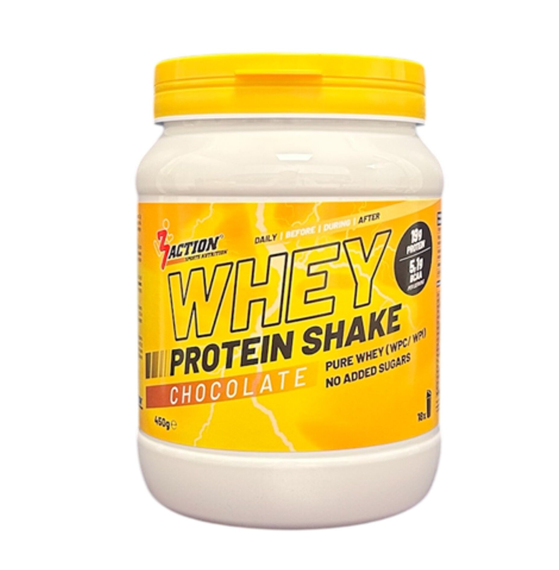 3ACTION WHEY PROTEIN SHAKE 450G CHOCOLATE