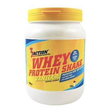 3ACTION WHEY PROTEIN SHAKE 450G VANILLE 2